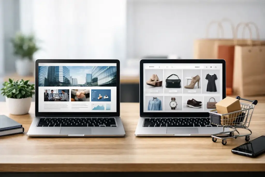 Web corporativa o tienda online: qué elegir