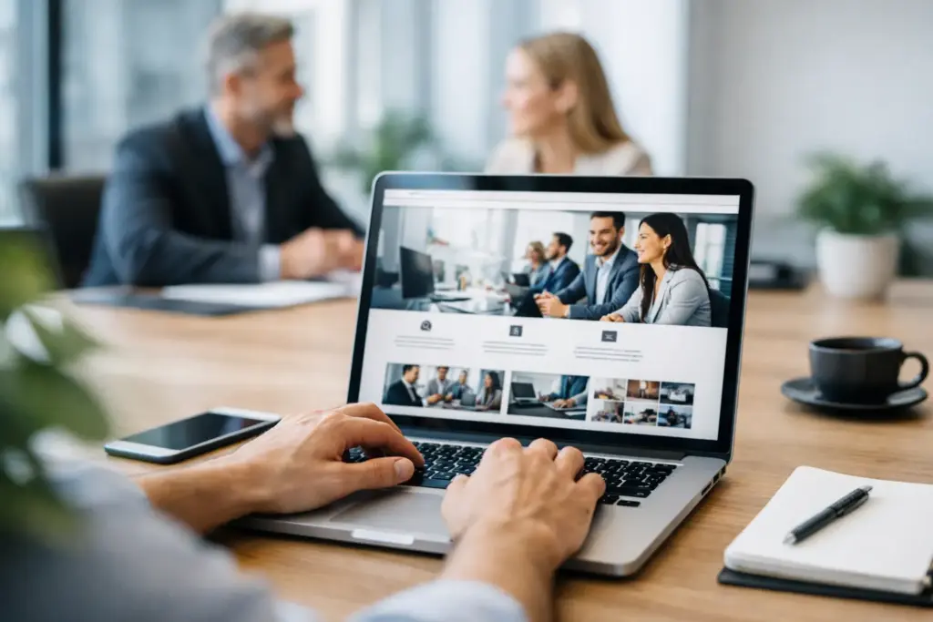 Ejemplo de web corporativa que convierte